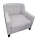 Gray upholstered accent chair in club style with arms, available at Southern Hospitality Liquidation in Cartersville GA.