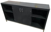 Hotel credenza with black finish and granite top, 70W x 18D x 36.5H, SHL Cartersville GA serving Northwest GA.