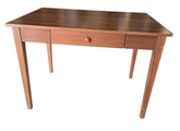 Hotel style wooden desk with one drawer, 42W x 28D x 30H, available at SHL Cartersville GA near Atlanta