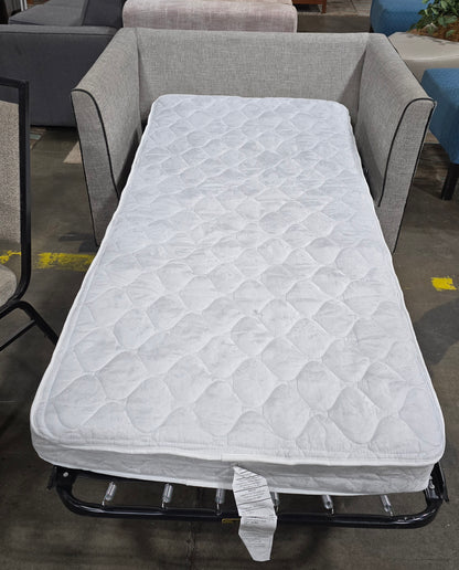 Hotel twin sleeper sofa, two-seater design 50W x 36D with twin mattress 33 x 72, SHL Cartersville GA