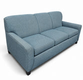 Kellex blue upholstered queen sleeper sofa used hotel furniture