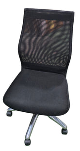 Mesh black desk chair with rolling base, hotel liquidation seating SHL Cartersville GA serving Northwest Georgia.