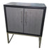 Modern black and grey storage cabinet, 30W x 15D x 36.25H, available at Southern Hospitality Liquidation Cartersville GA
