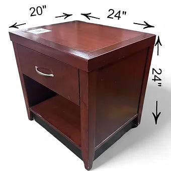 Single Drawer Nightstand With Storage