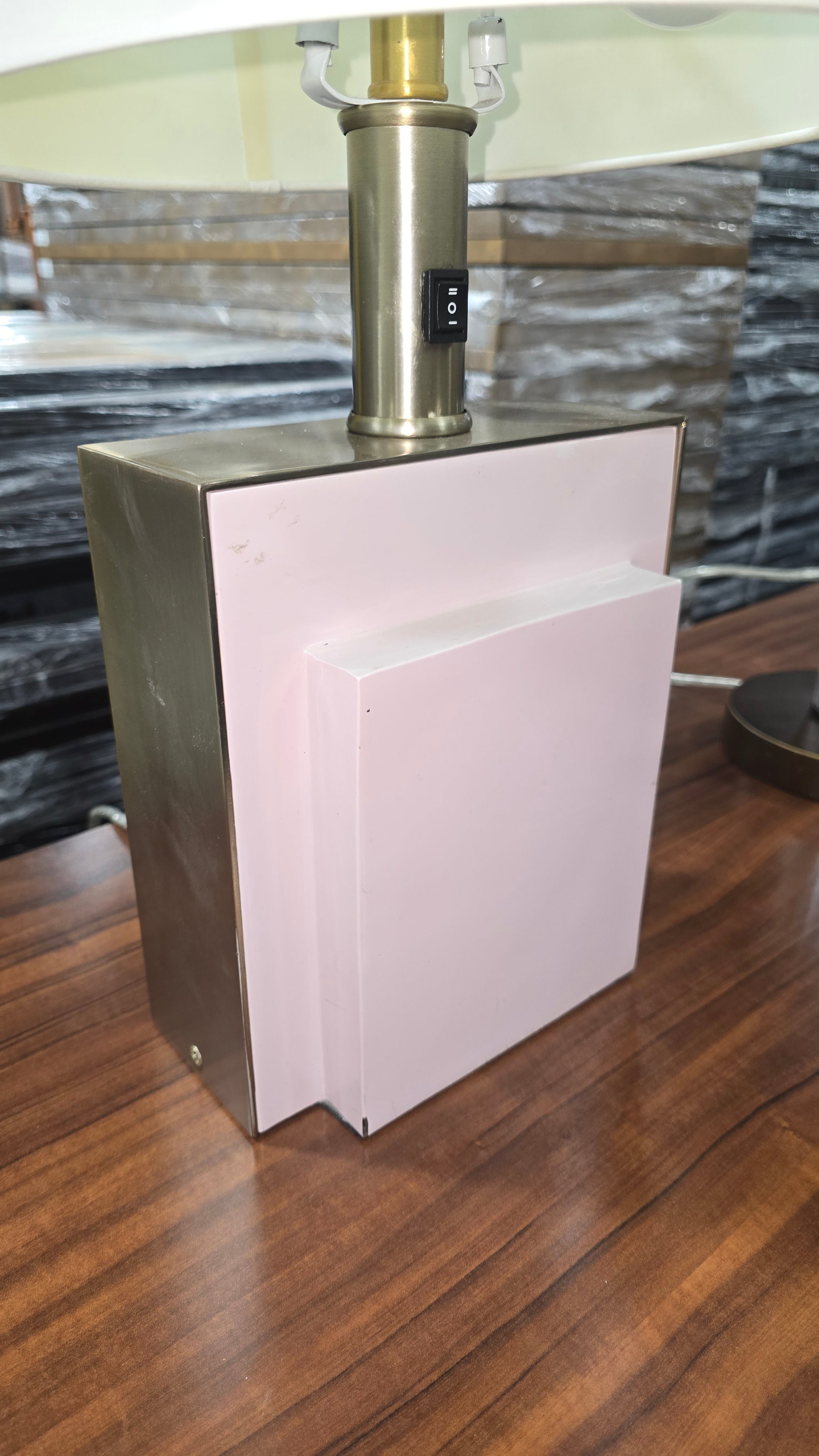 Modern Pink Weighted Lamp