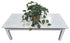 Classic white coffee table, 48W x 22D x 16H, pre-owned hotel furniture SHL Cartersville GA near Atlanta.