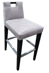 Used grey bar height stool – hotel furniture liquidation in Cartersville, GA