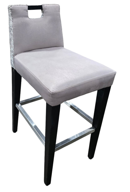 Used grey bar height stool – hotel furniture liquidation in Cartersville, GA