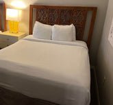 Queen size headboard 54W x 60H, classic design, used hotel furniture from SHL Cartersville GA