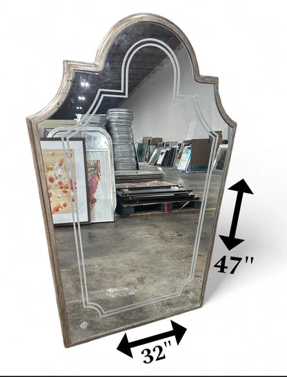 32 X 47 Silver Deco Mirror