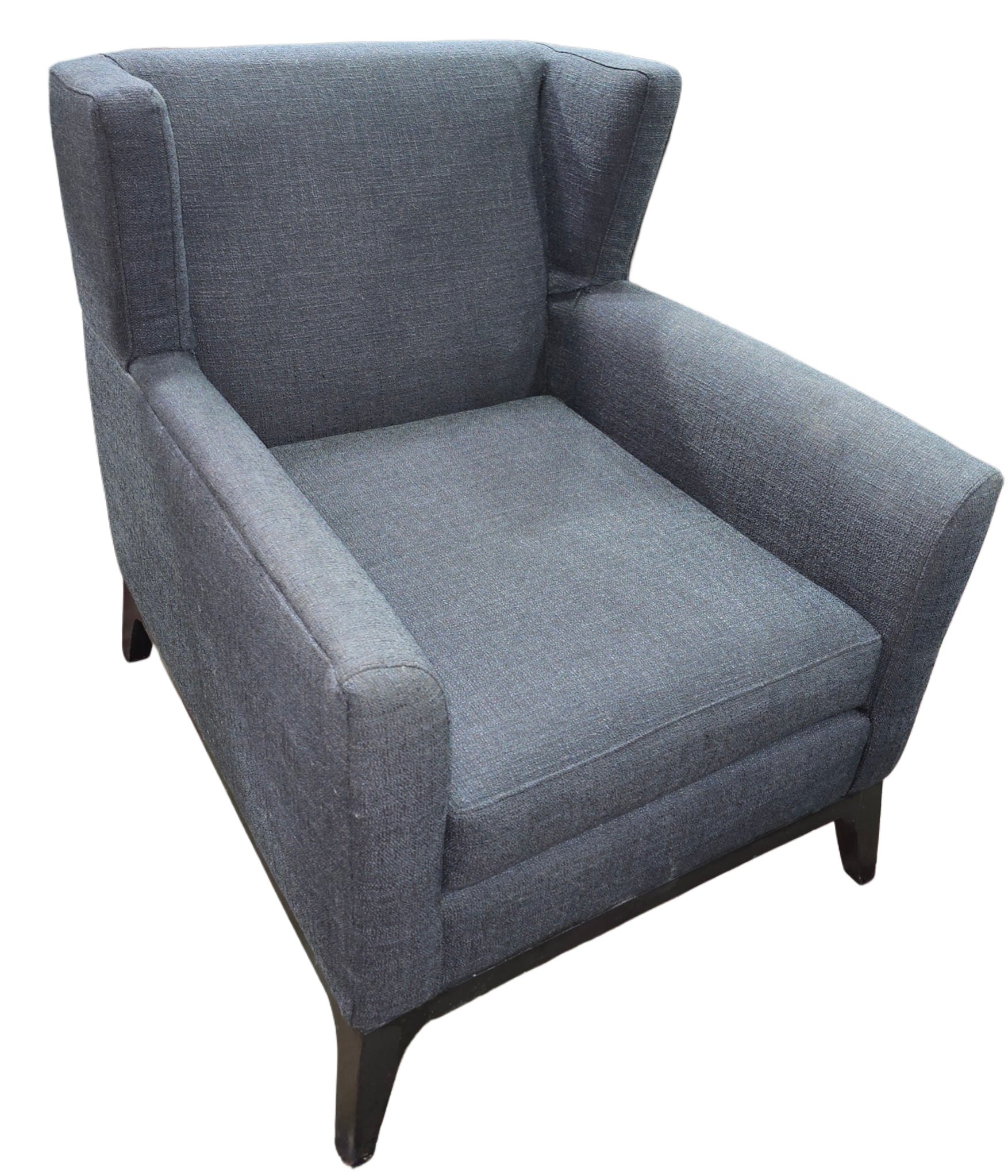 Dark Blue Wingback Chair