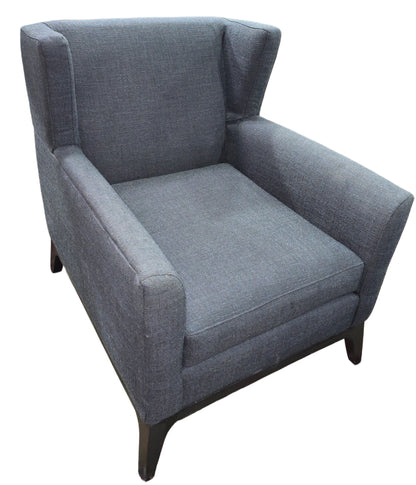 Dark Blue Wingback Chair