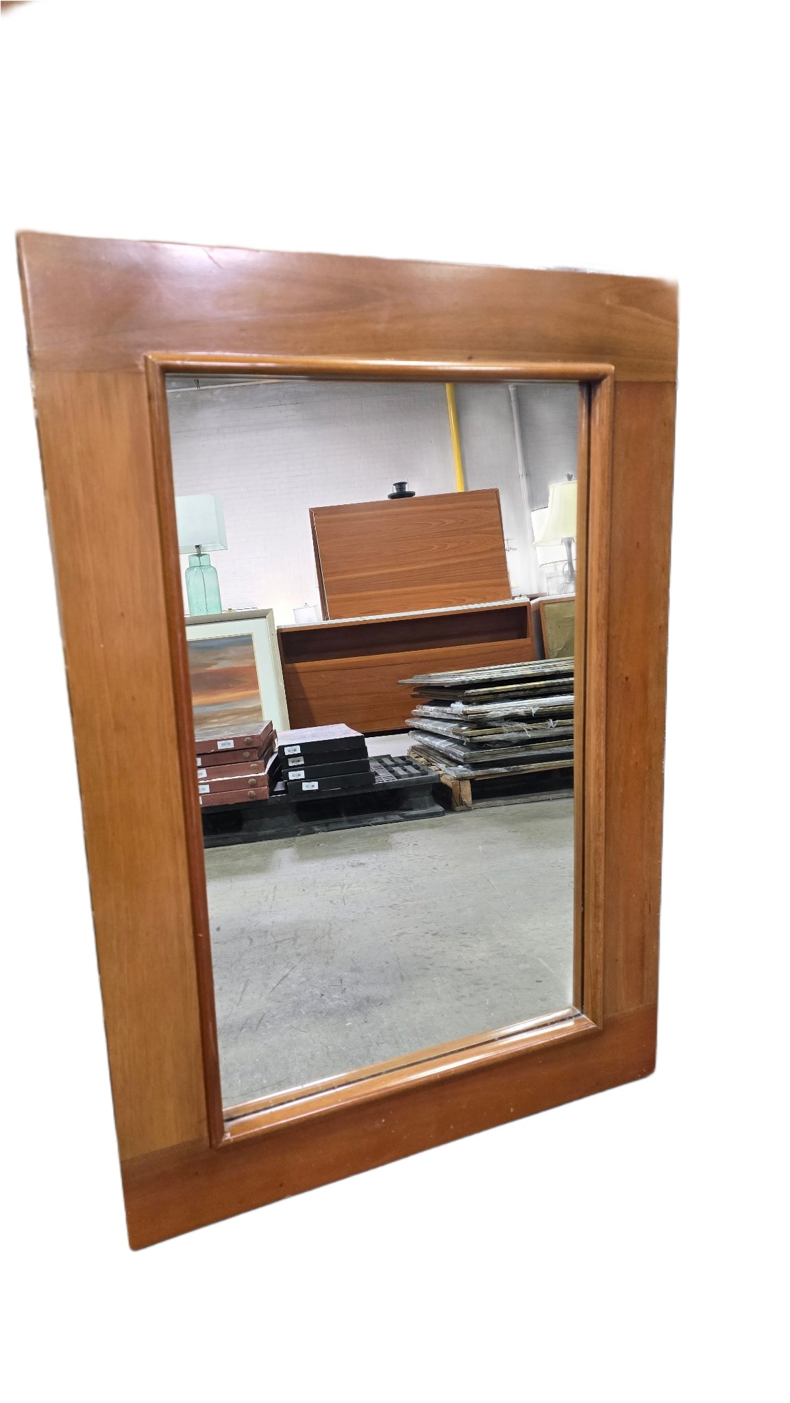 25&quot; X 36&quot; Light Wood Mirror