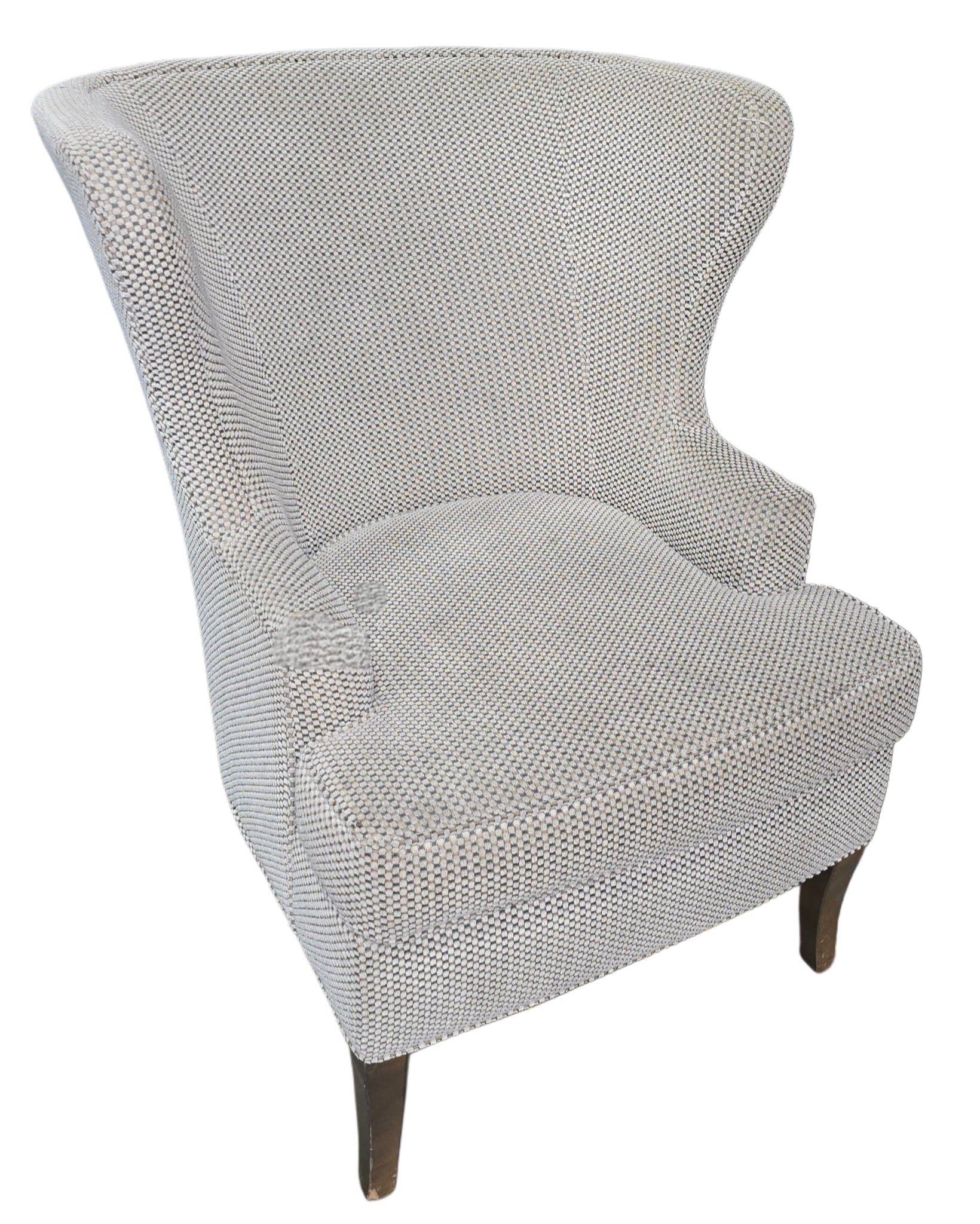 Houndstooth Wingback Chair