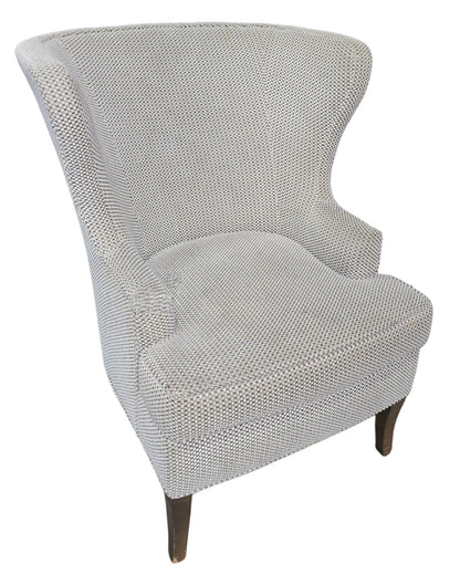 Houndstooth Wingback Chair