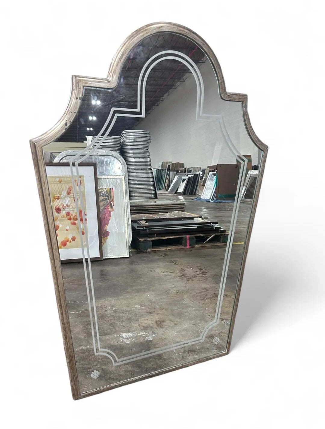 32 X 47 Silver Deco Mirror