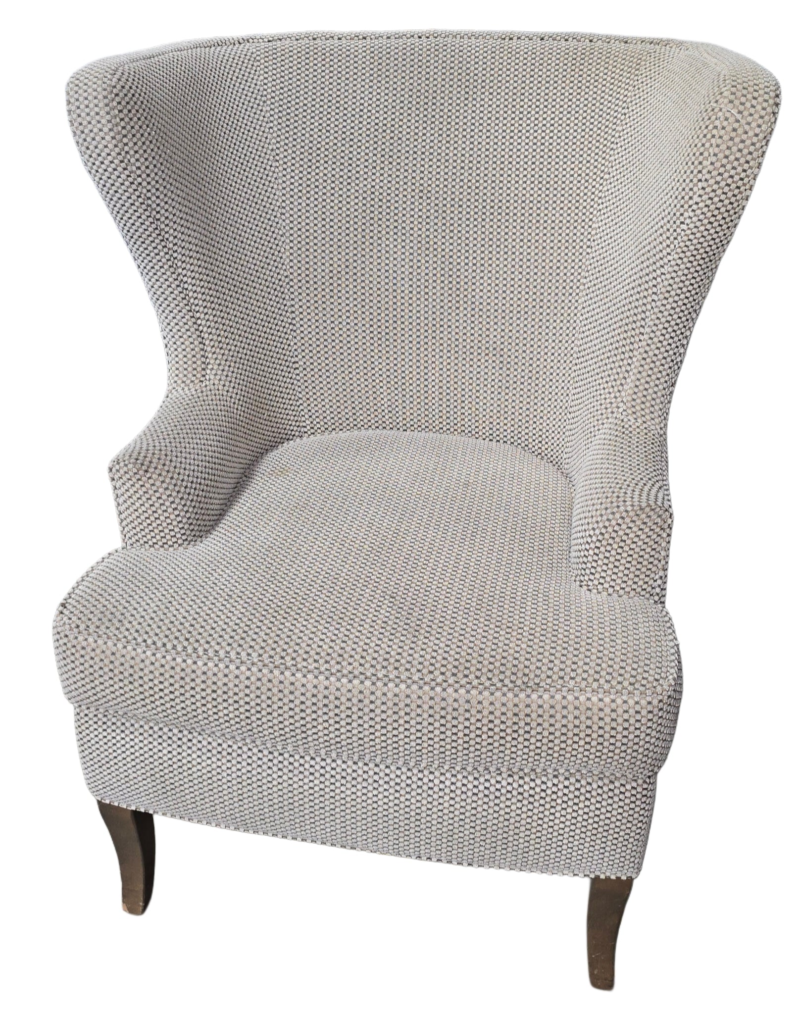 Houndstooth Wingback Chair