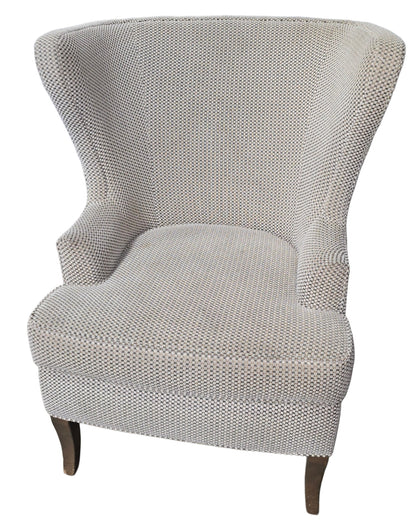 Houndstooth Wingback Chair