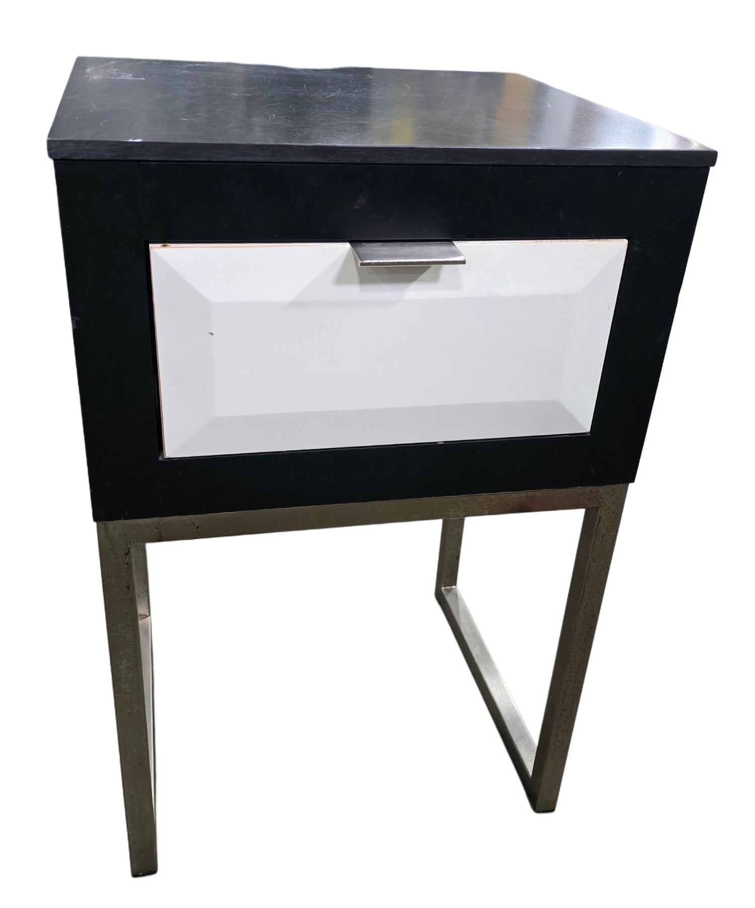 Black Granite-top Nightstand