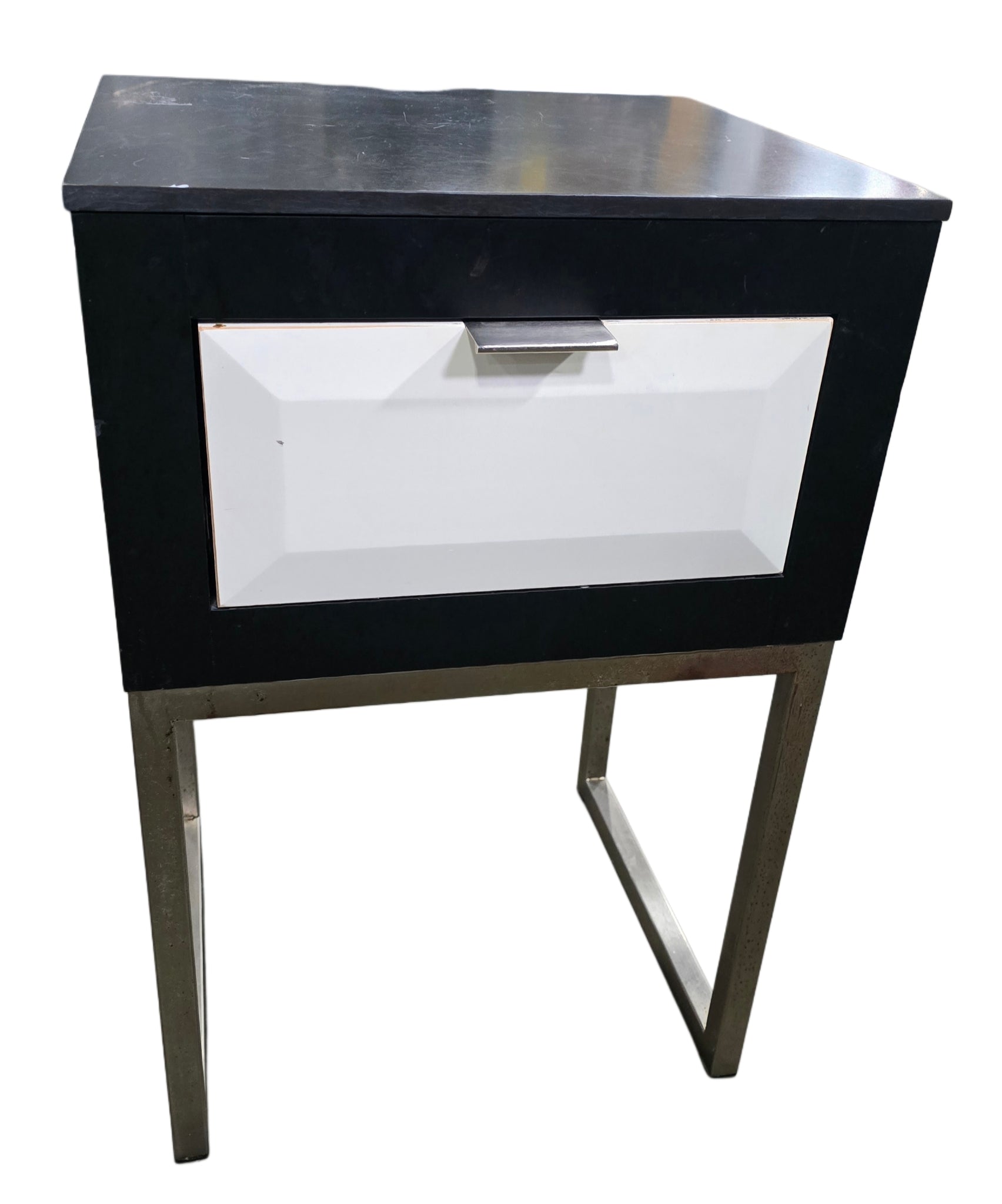 Black Granite-top Nightstand
