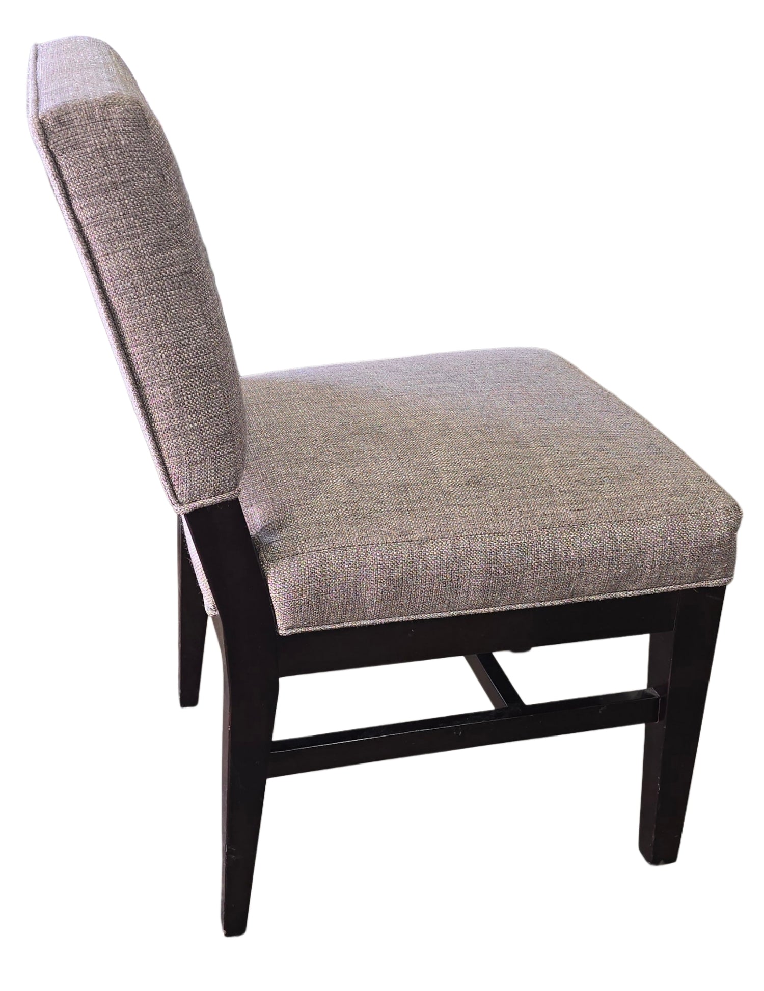 Gray Tweed Dining Chair