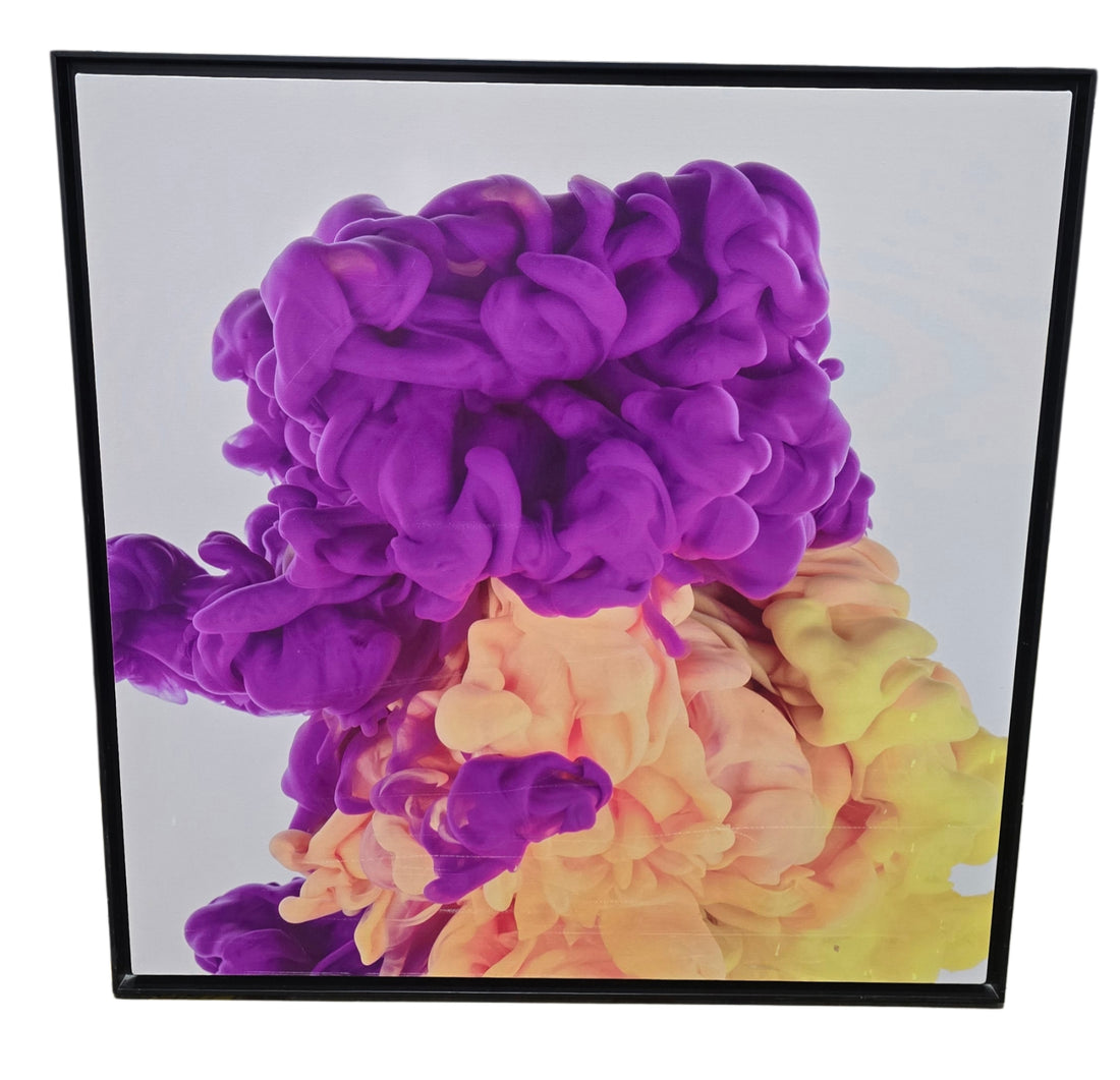 36x36&quot; Hotel Art – Black Frame Abstract Canvas