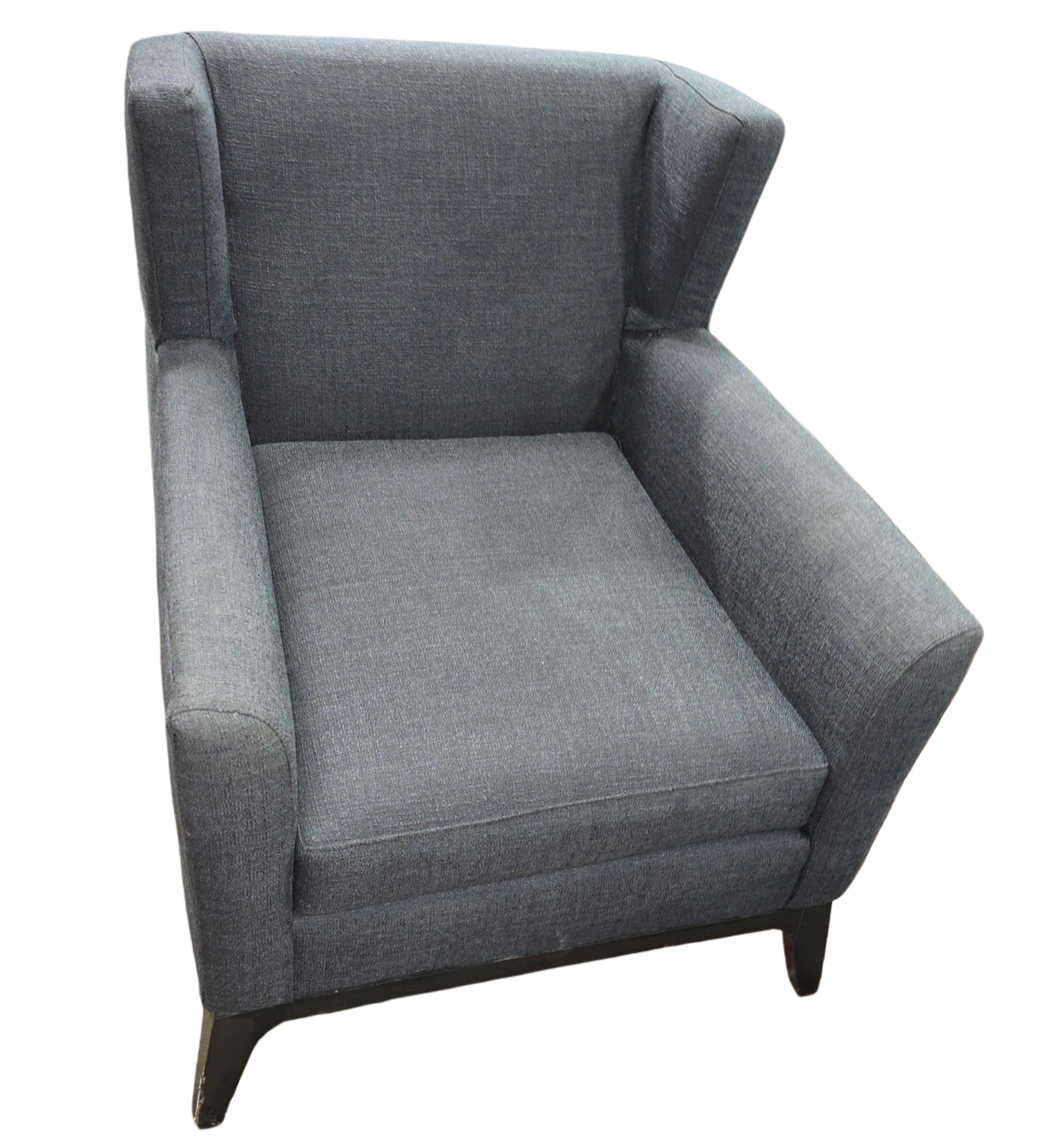 Dark Blue Wingback Chair