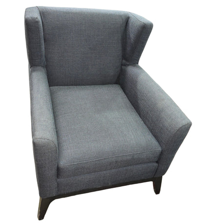 Dark Blue Wingback Chair