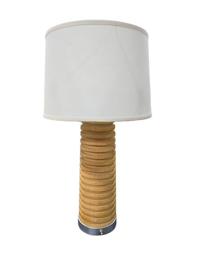 Blonde Wood Finish Lamp