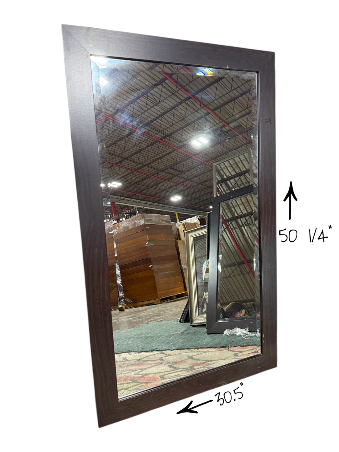 50 1/4&quot; X 30.5&quot; Wood Mirror