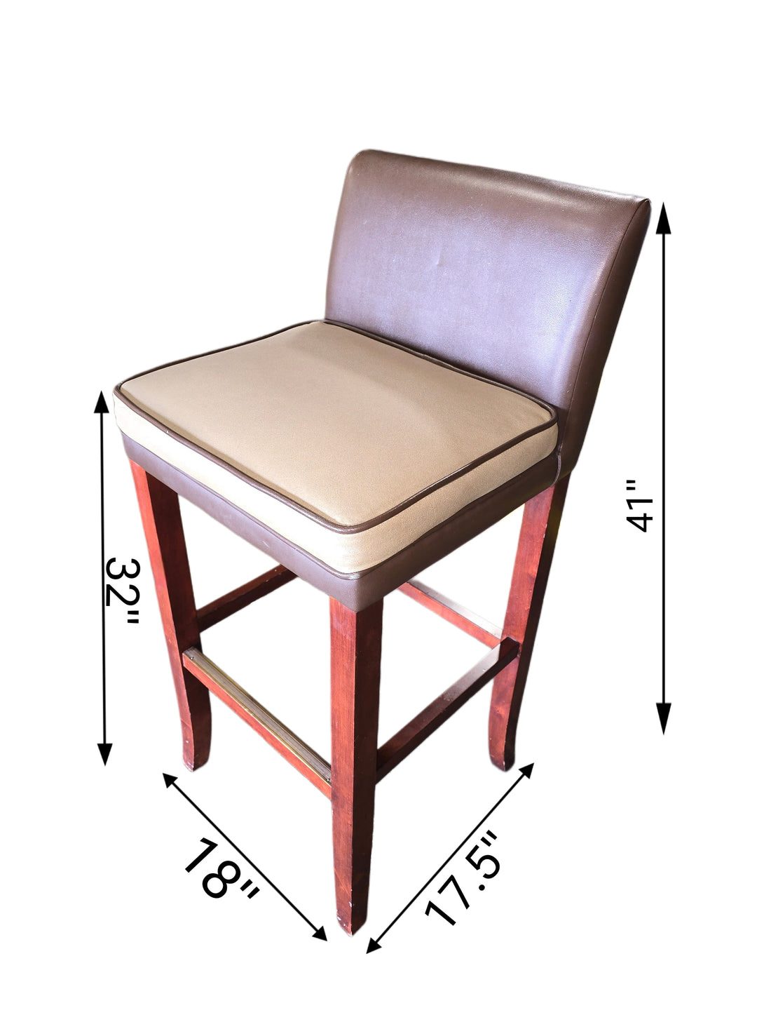 Brown/Beige Bar Stool