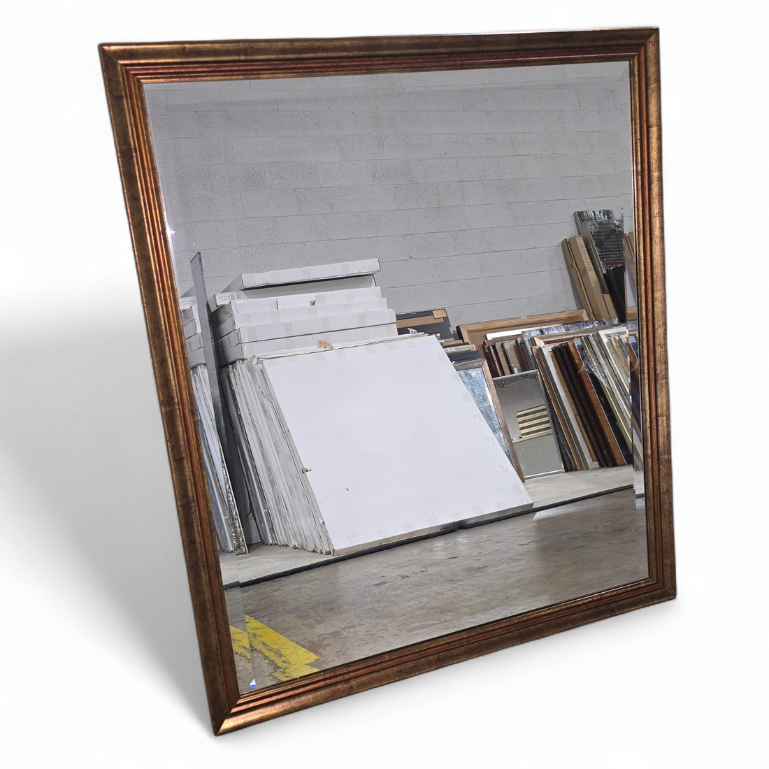 SHL 35.5 x 41.5 bronze framed mirror, used, good condition