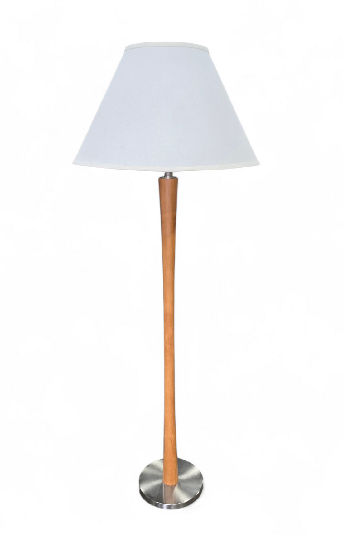 SHL mid-century modern wood floor lamp used and in good condition