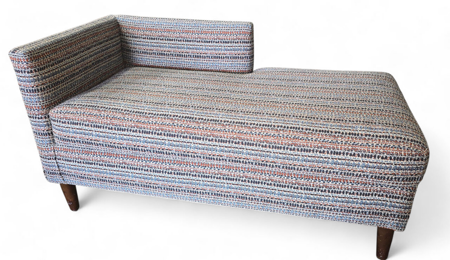 SHL multi-color textured chaise lounge, used, very good condition