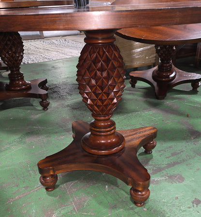 SHL tropical accent round table pineapple design used good condition