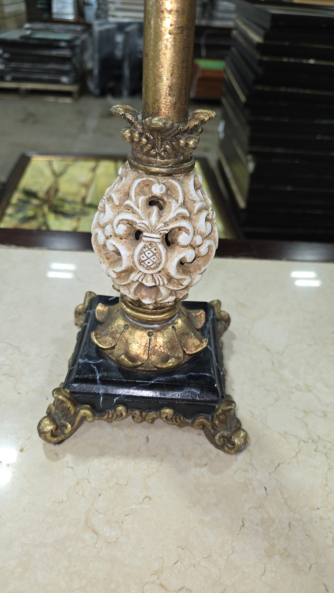 Gold pineapple accent lighting used home décor near Atlanta