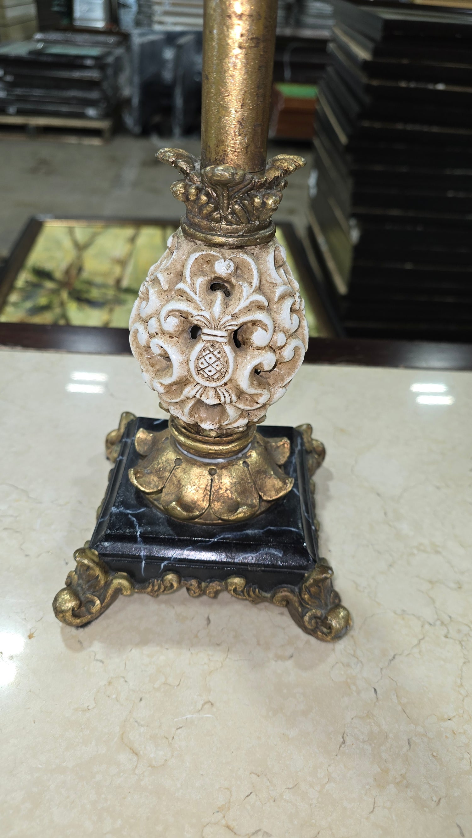 Gold pineapple accent lighting used home décor near Atlanta