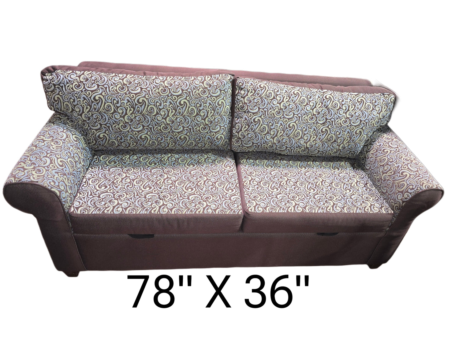 “SHL used full size 78x36 coastal theme sofa sleeper”, near Atlanta