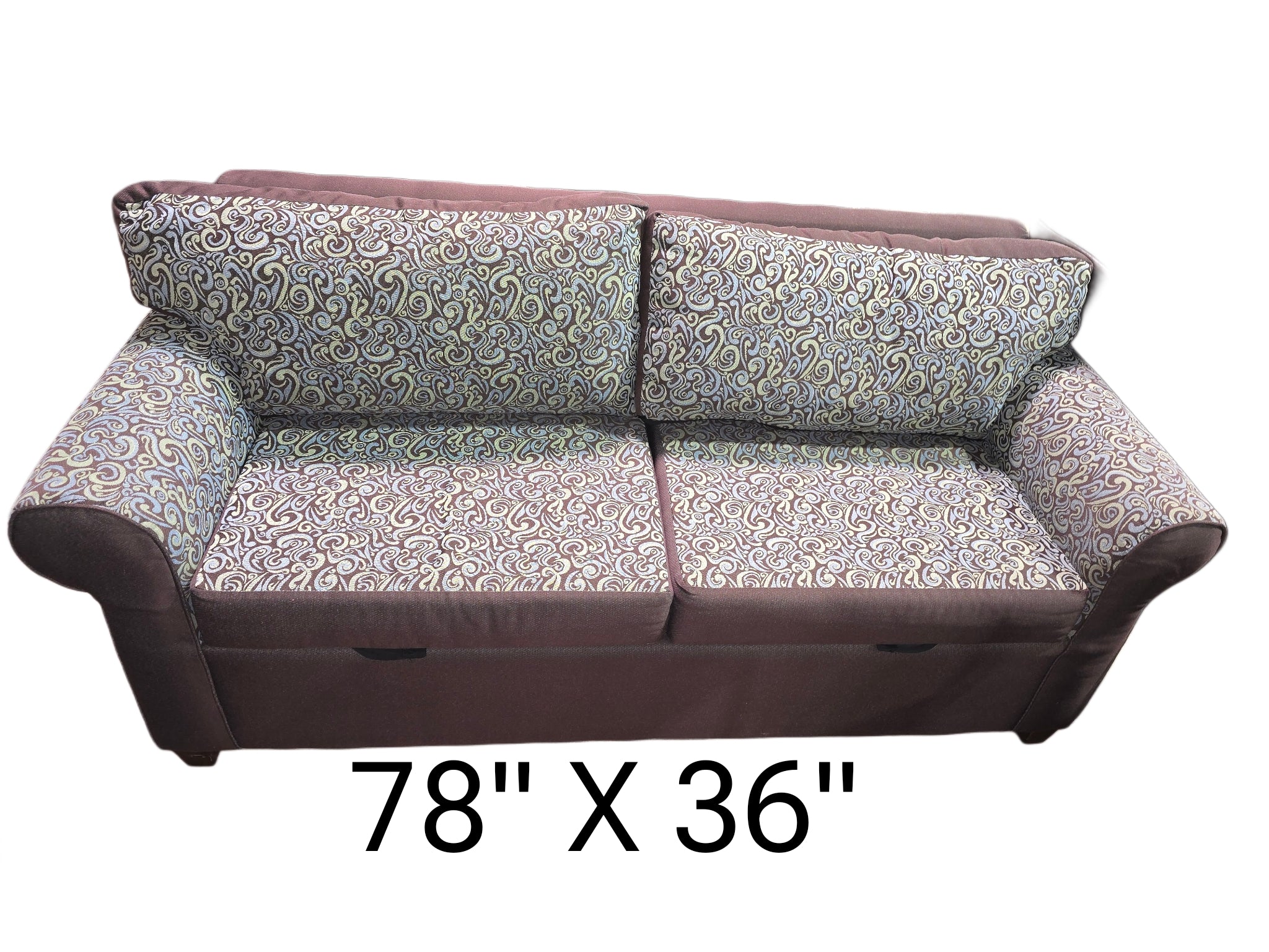 “SHL used full size 78x36 coastal theme sofa sleeper”, near Atlanta