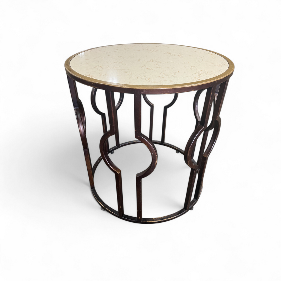 Granite Top Metal Side Table