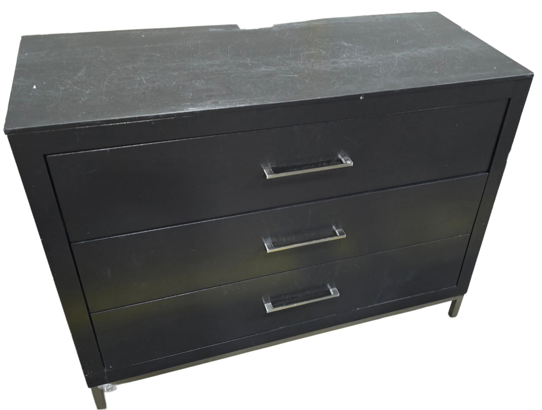 Solid wood dresser with black granite top, 3 drawers, 48 inches wide, available at SHL Cartersville GA
