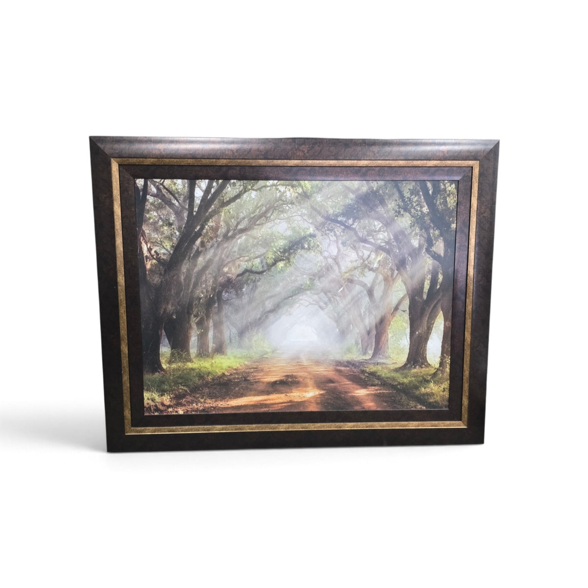 Used Evergreen Plantation by Mike Jones framed landscape print, 59 x 47 inches, Southern artwork, SHL