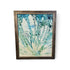 Used SHL framed aqua water droplets botanical photograph 24x30