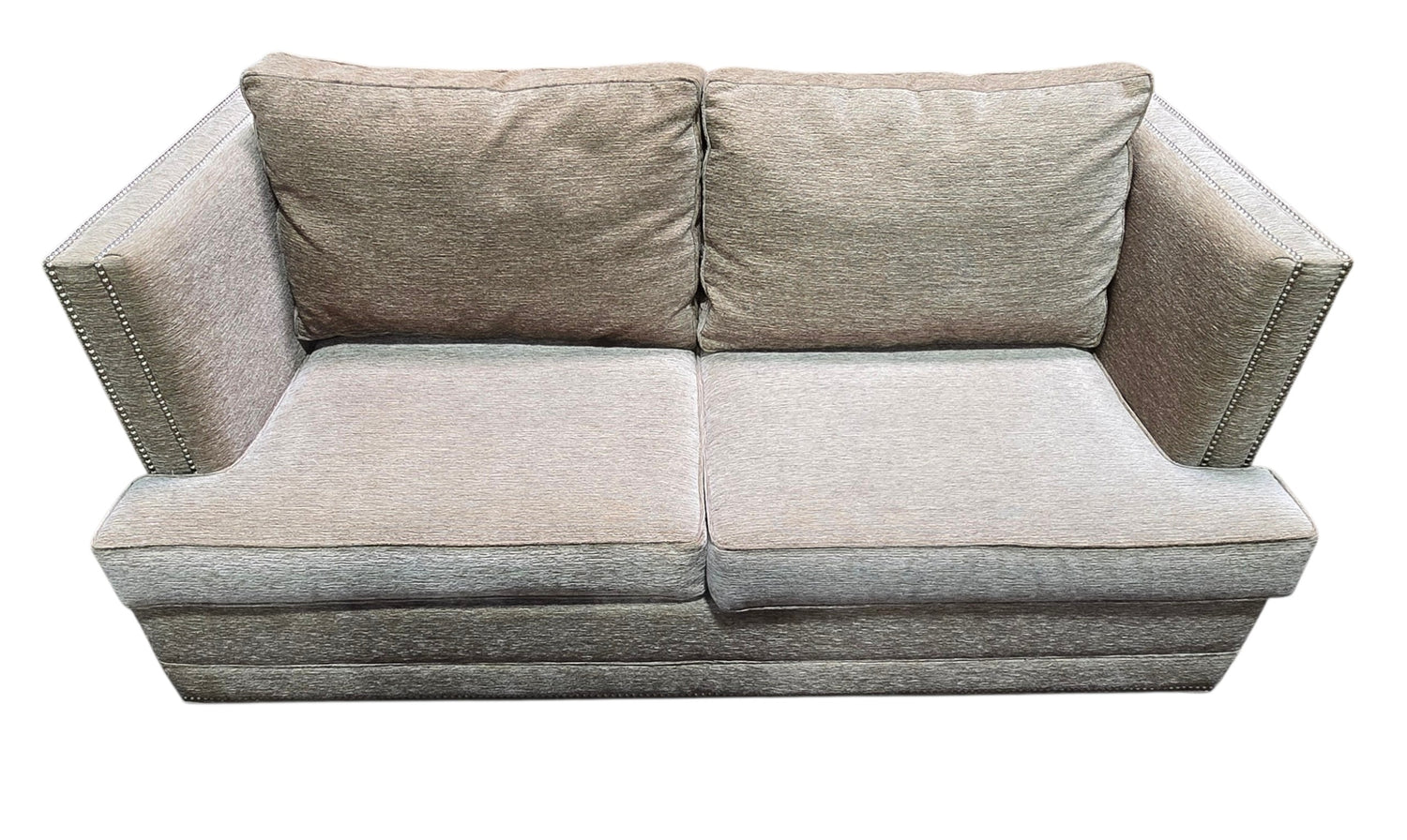 Used gray upholstered sleeper sofa from Southern Hospitality Liquidation