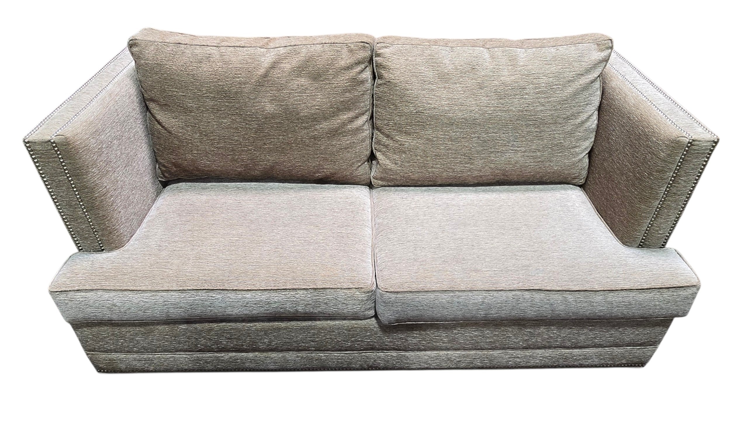 Used gray upholstered sleeper sofa from Southern Hospitality Liquidation