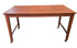Used rolling wood writing desk with brass casters, front view, at Southern Hospitality Liquidation in Cartersville, GA.