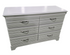 Used white 6-drawer dresser with shutter-look front – Southern Hospitality Liquidation