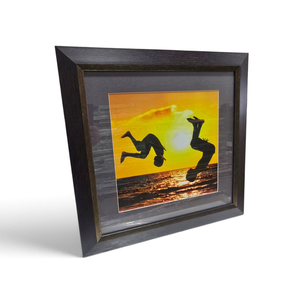 Beach Sunset Jumping Silhouettes