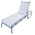 “White outdoor lounger for pool or patio, used and in good condition, sourced from upscale resort”