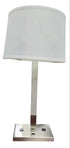 White and silver lamp, pre-owned hotel lighting from SHL Cartersville GA serving Northwest Georgia.